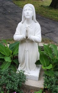 Woman deep in prayer